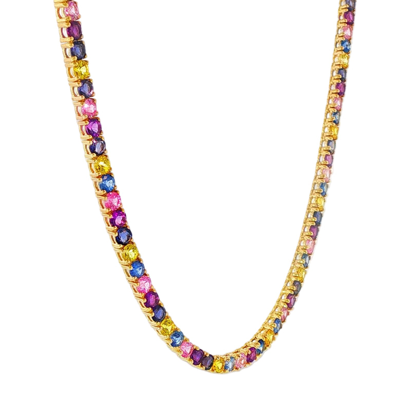 10 Pointer Multicolor Tennis Chain 71396