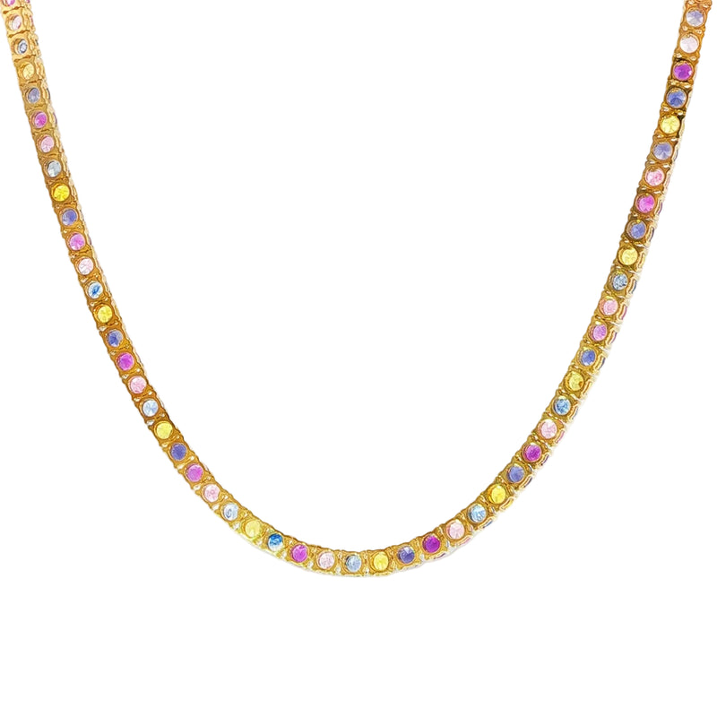10 Pointer Multicolor Tennis Chain 71396