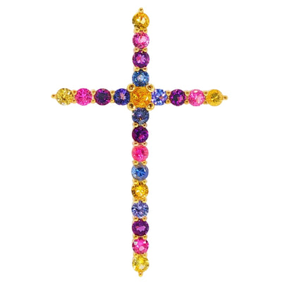 Multicolor Cross Pendant 71397