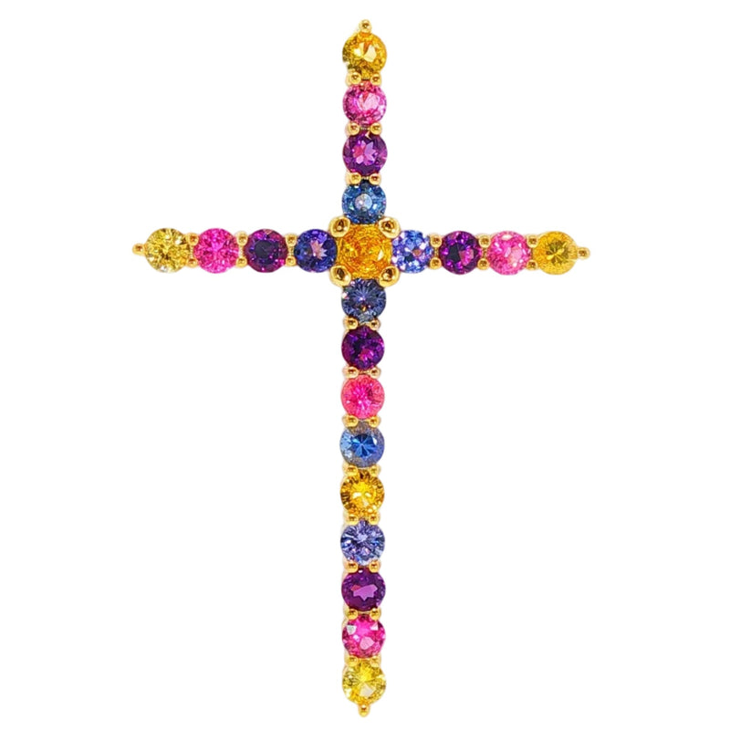 Multicolor Cross Pendant 71397