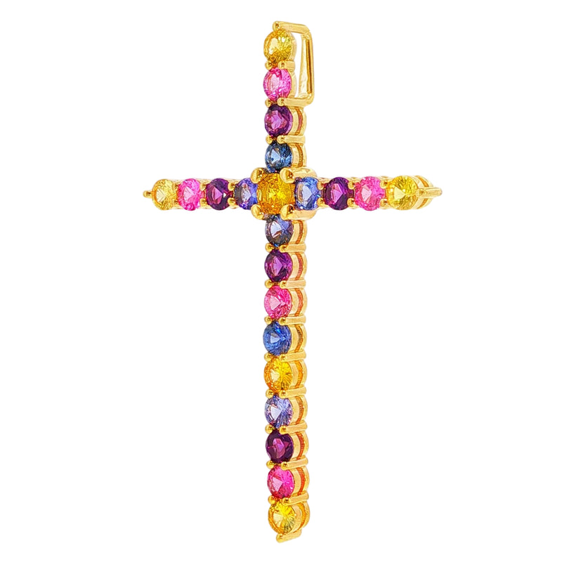 Multicolor Cross Pendant 71397