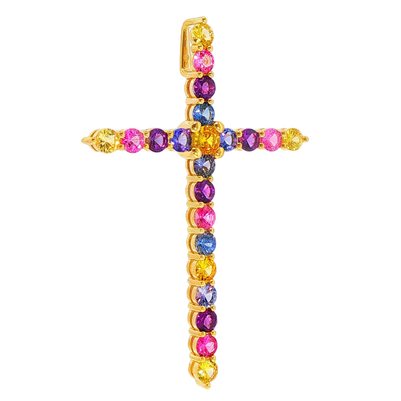Multicolor Cross Pendant 71397