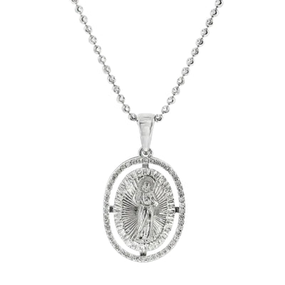 LIMITED Prong Diamond Jesus Pendant & Miami Cuban Chain  71403