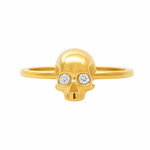 18k Diamond Skull Ring  71563