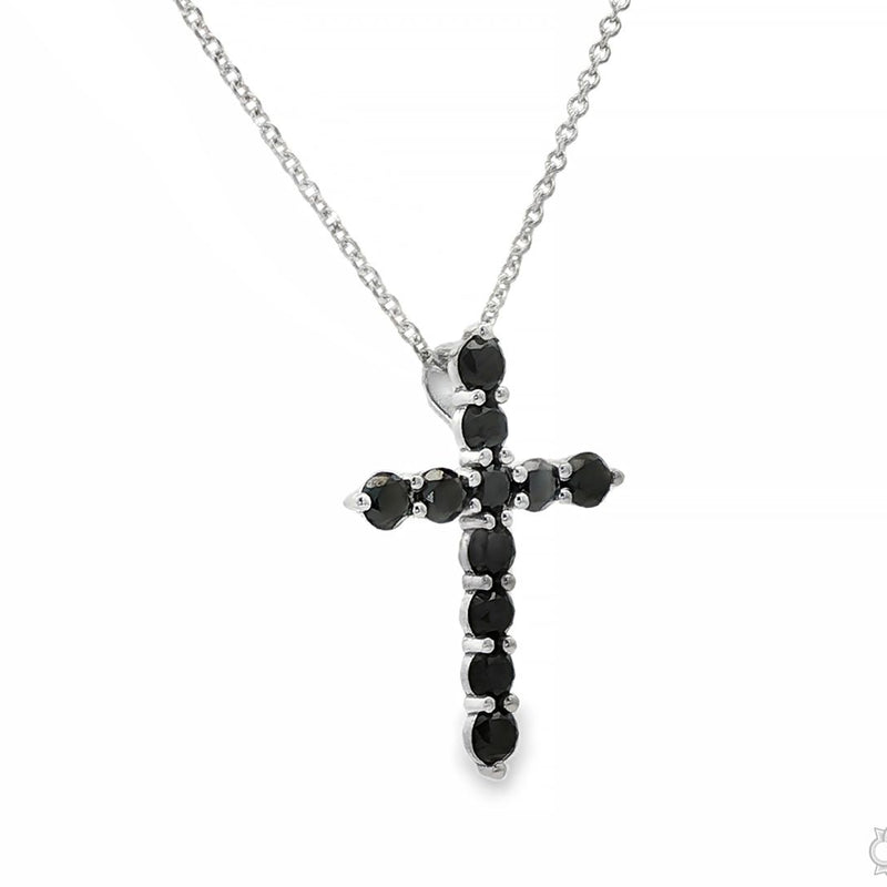Black Diamond Cross Pendant Set 70899