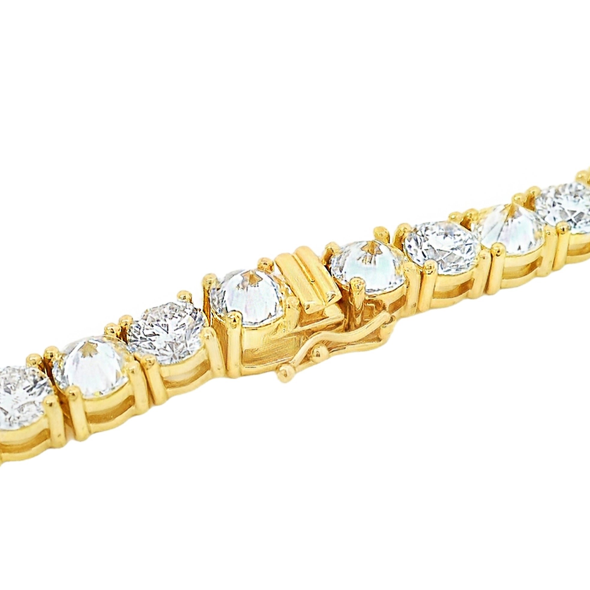 Alternating Upside Down Diamond Tennis Chain 71052 | TraxNYC