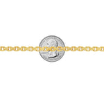 14K Yellow Gold Solid Round Box Link Chain 22.5 Inches 4.5mm 70897