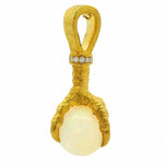 14k Gold Eagle Claw Opal Pendant 70966