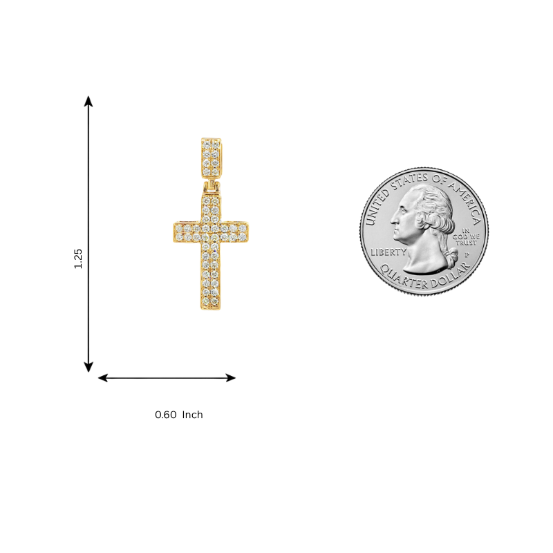 Diamond Cross Pendant Small 65954