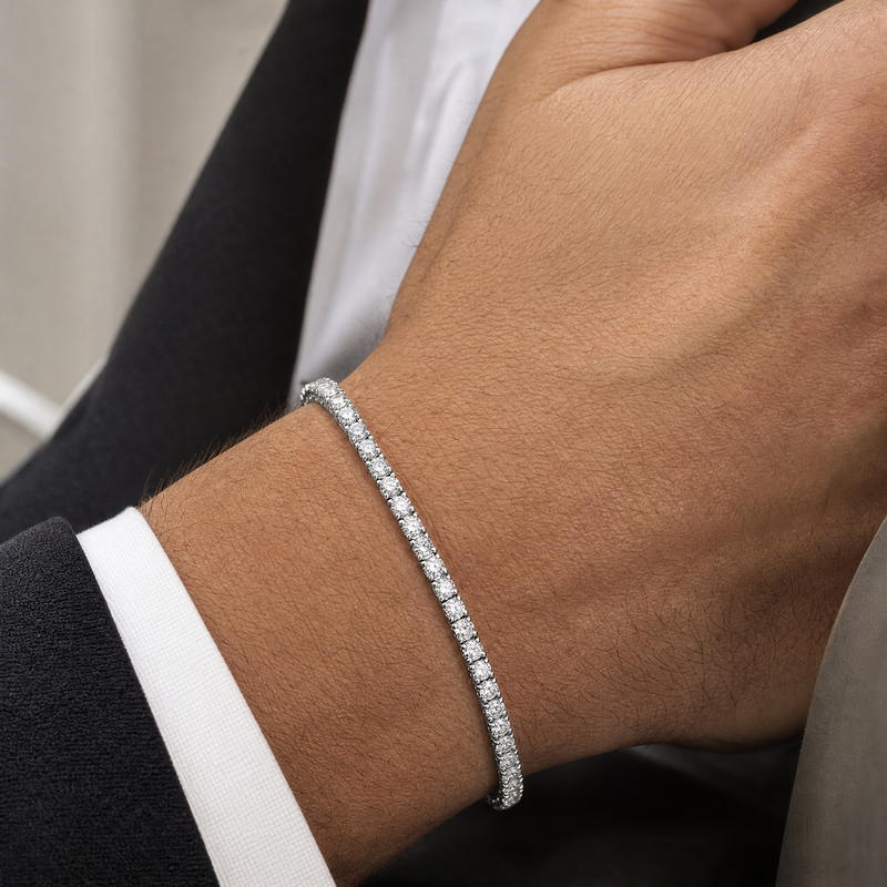 7 Pt Lab Diamond Tennis Bracelet 71775