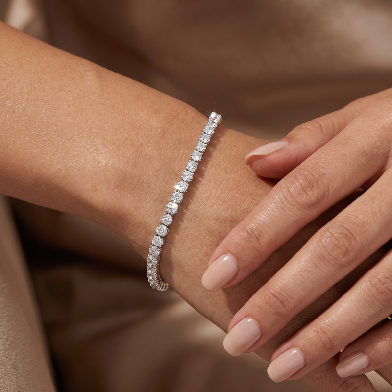 7 Pt Lab Diamond Tennis Bracelet 71775