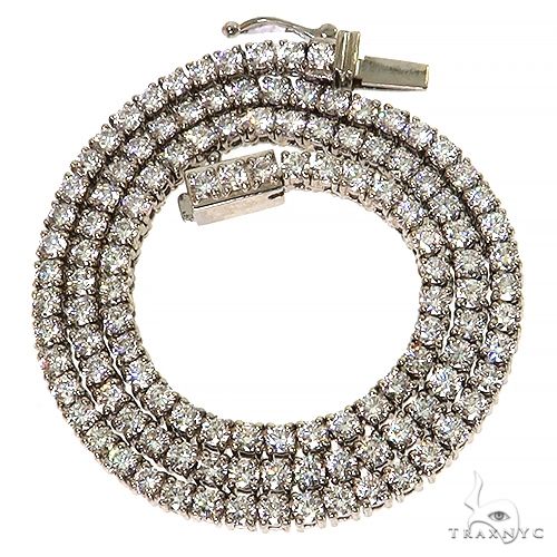 8 Pointer Diamond Tennis Chain (Lab) 68482 | TraxNYC
