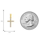 14K Gold Mini Diamond Cross 65967