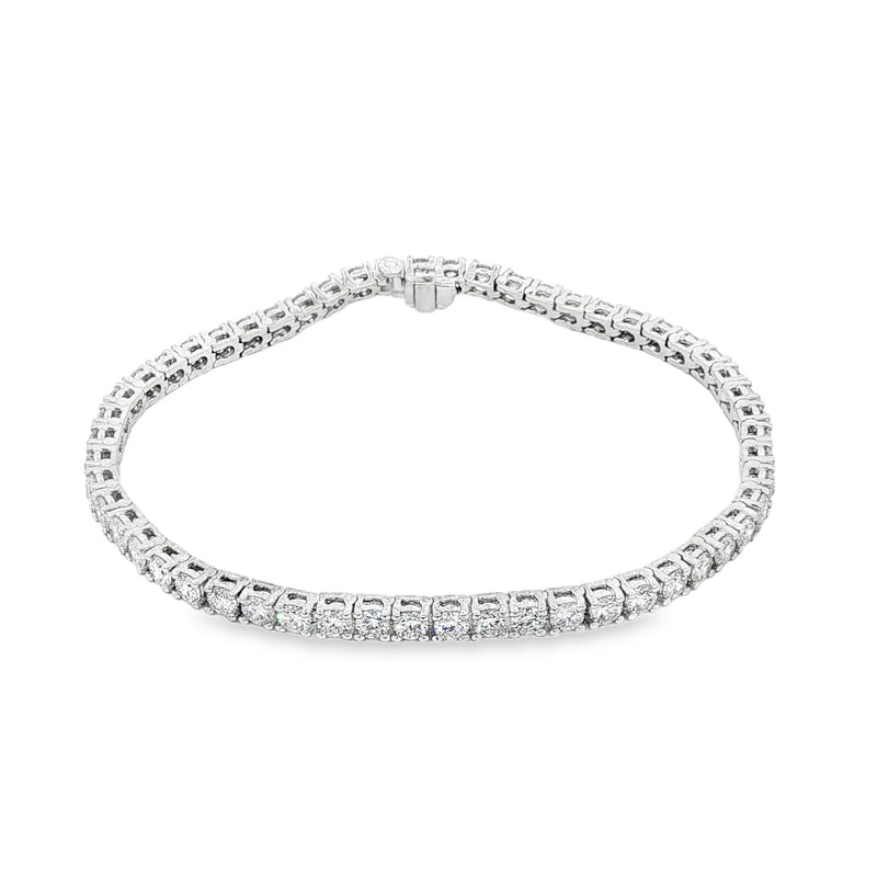Platinum diamond tennis bracelet – view 2 of 7, TraxNYC item 71093