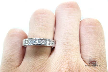 White Octostone Ring 8574 - Image 7