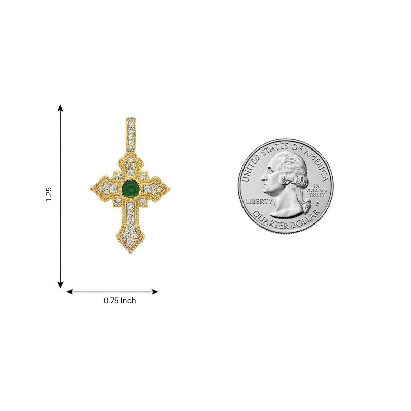 10K Gold Eternal Hope Cross Pendant, photo 7 of 9