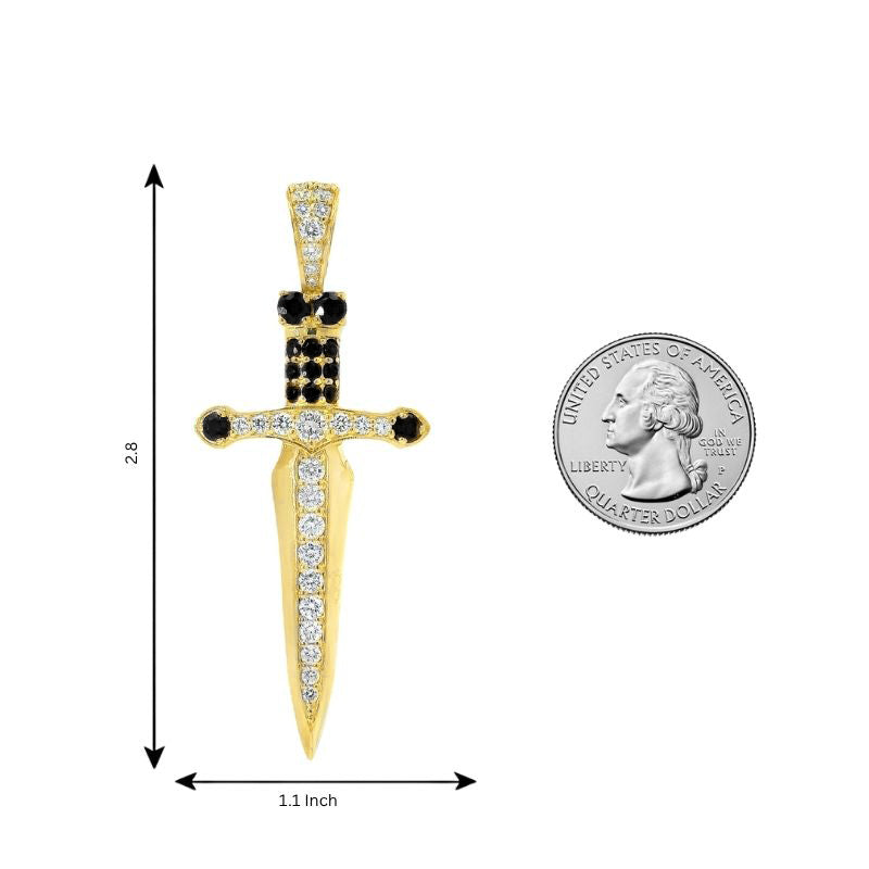Dagger Knife Pendant Black Diamond 70987