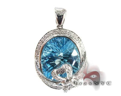 Blue Topaz Pendant 2 9053 - Image 1