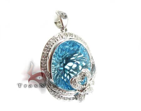 Blue Topaz Pendant 2 9053 - Image 2