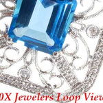 Diamond Topaz Pendant 9054 - Image 3