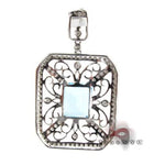 Diamond Topaz Pendant 9054 - Image 4