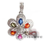 Multi Colored Gemstone Pendant 9058 - Image 1