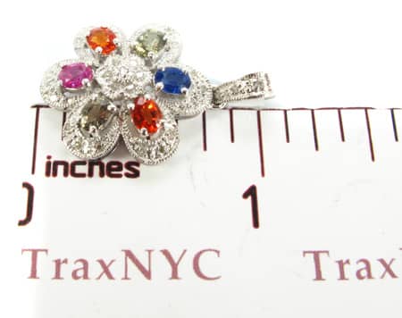 Multi Colored Gemstone Pendant 9058 - Image 7