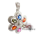 Multi Colored Gemstone Pendant 9058 - Image 2