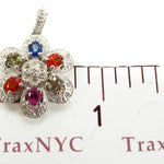 Multi Colored Gemstone Pendant 9058 - Image 6