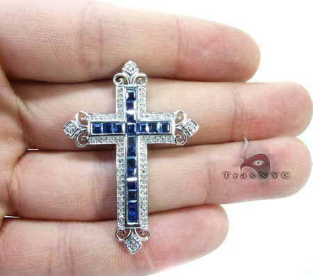 Ladies Sapphire Cross 9065 - Image 5