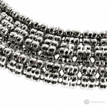 925 silver 5mm iced link chain, polished finish, 24-inch men's necklace.