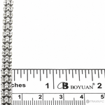 925 silver 5mm iced link chain, polished finish, 24-inch men's necklace.
