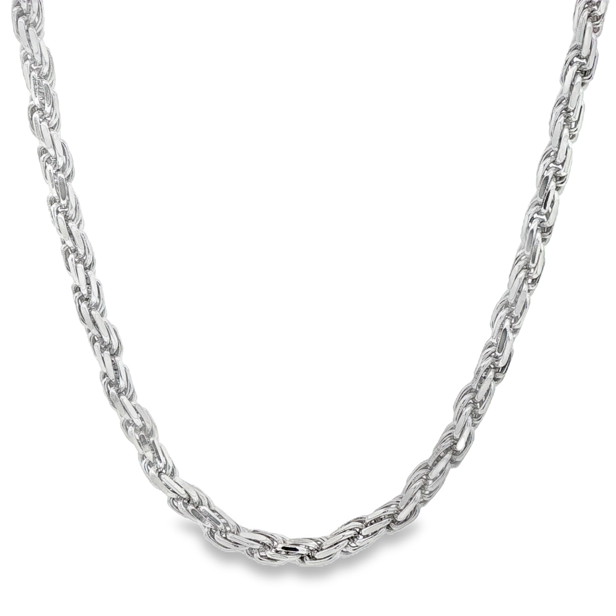 R*N様 【新品サイズ1】Rope Lariat Necklace Silver 925 Silver Rope Chain 3.6mm | TraxNYC