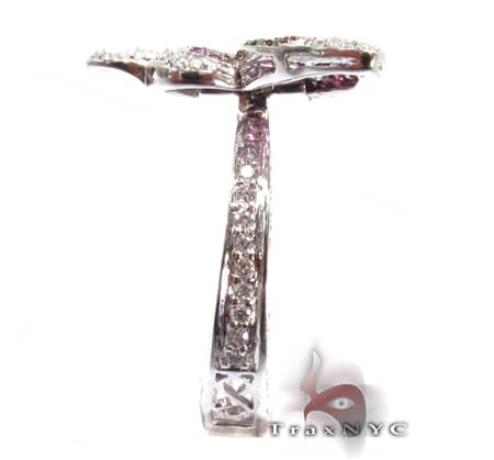 Ladies Ruby Butterfly Ring 9586 - Image 7