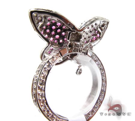 Ladies Ruby Butterfly Ring 9586 - Image 5