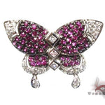 Ladies Ruby Butterfly Ring 9586 - Image 2