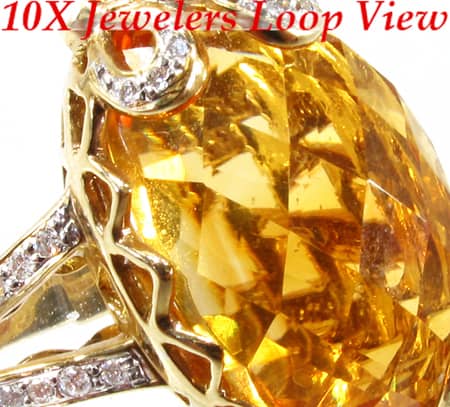 Diamond Citrine Cage Band 9629 - Image 4