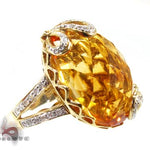 Diamond Citrine Cage Band 9629 - Image 1