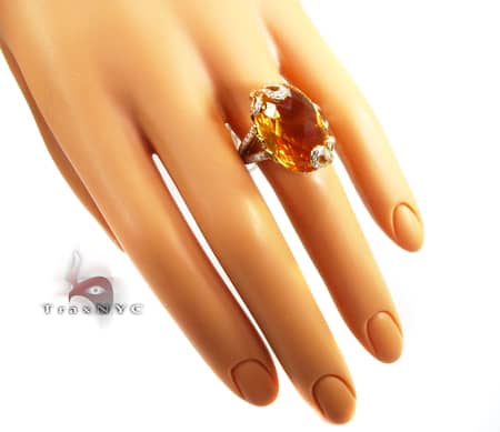 Diamond Citrine Cage Band 9629 - Image 8