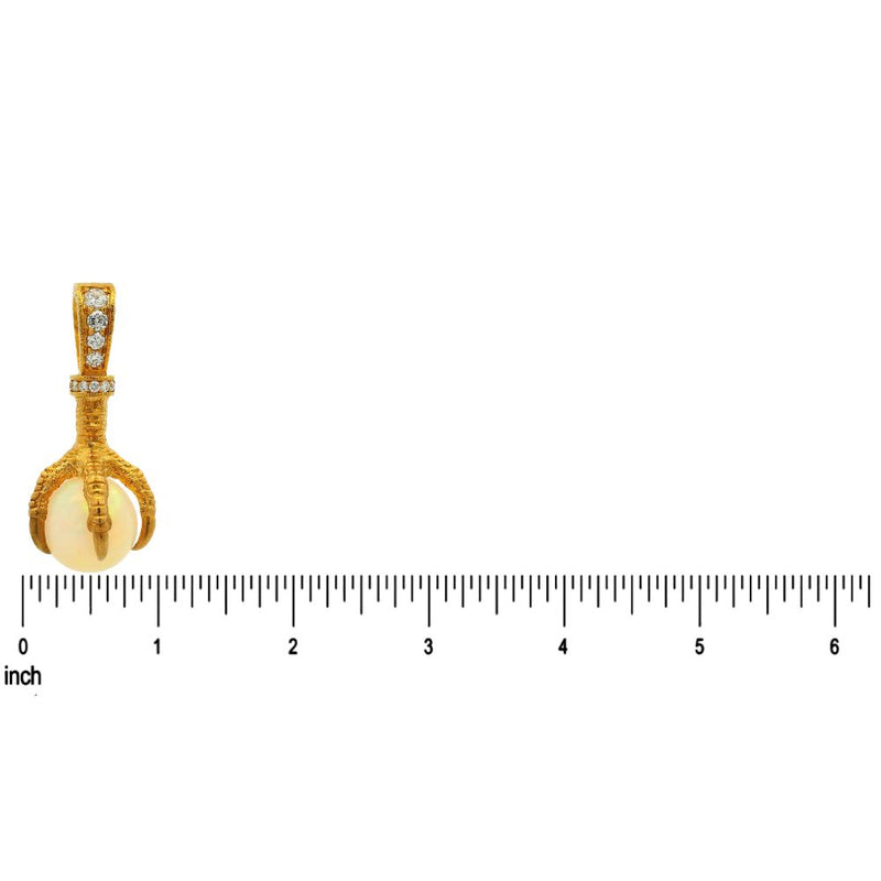 One of One 24K Eagle Claw Opal Pendant 70968