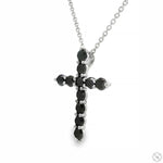 Black Diamond Cross Pendant Set 70899