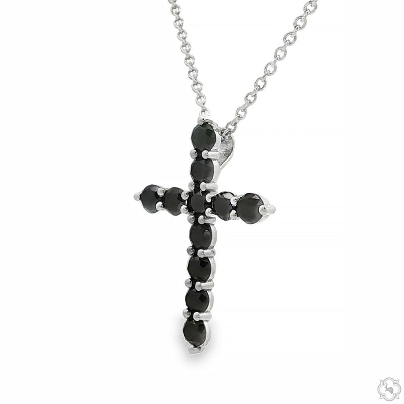 Black Diamond Cross Pendant Set 70899