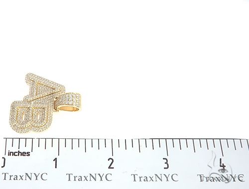 18K Gold AB Custom Shadow Pendant, photo 7 of 7