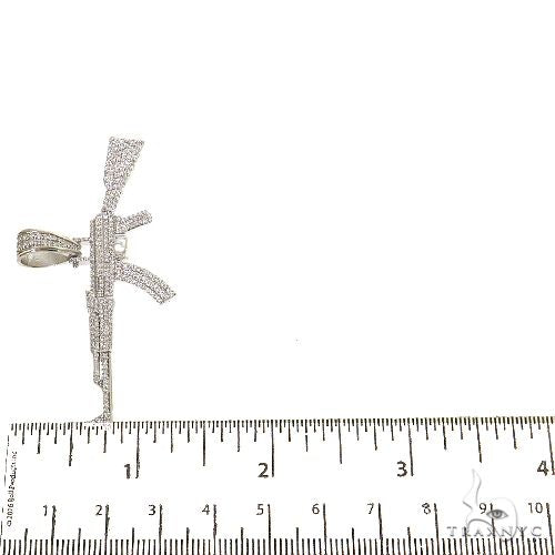 14K Gold AK-47 Diamond Pendant, photo 5 of 6