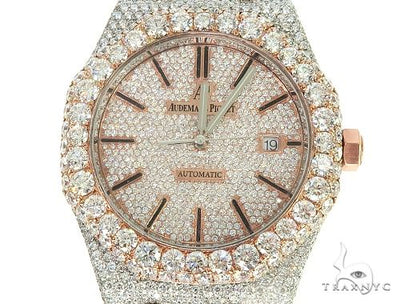AUDEMARS PIGUET MENS DIAMOND WATCH FULLY ICED OUT ROYAL OAK 65945 - Image 1