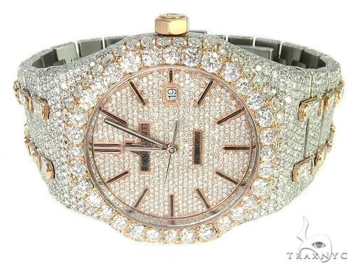 AUDEMARS PIGUET MENS DIAMOND WATCH FULLY ICED OUT ROYAL OAK 65945 - Image 2