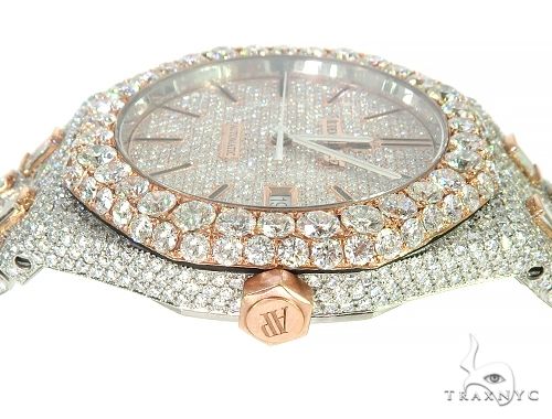 AUDEMARS PIGUET MENS DIAMOND WATCH FULLY ICED OUT ROYAL OAK 65945 - Image 4