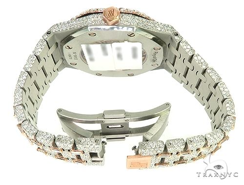 AUDEMARS PIGUET MENS DIAMOND WATCH FULLY ICED OUT ROYAL OAK 65945 - Image 7