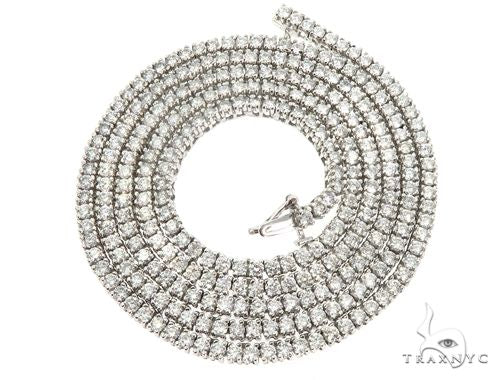 Aaron Hicks 14k White Gold Diamond Chain 64778 - Image 9