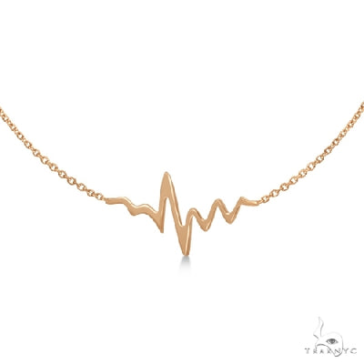 Heartbeat Bracelet in 14k Rose Gold 57216 - Image 1